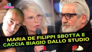 Uomini e Donne: Maria De Filippi Sbotta e Caccia Biagio Dallo Studio