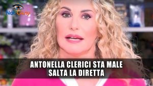 E' Sempre Mezzogiorno: Antonella Clerici Sta Male!