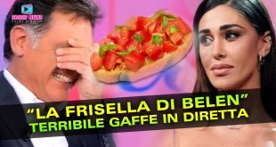 La Frisella di Belen: Terribile Gaffe in Diretta Tv!