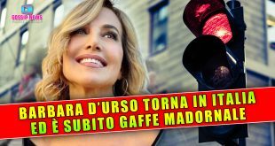 Barbara D'Urso Torna In Italia e Fa Una Gaffe Madornale!
