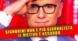 Alfonso Signorini Non è Più Un Giornalista: Il Motivo è Assurdo!