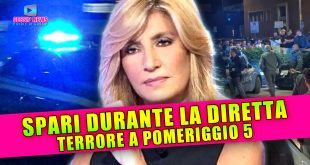 Terrore a Pomeriggio 5: Sparano Alla Troupe Durante la Diretta!