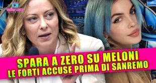 Sanremo: Rose Villain Spara a Zero su Giorgia Meloni!