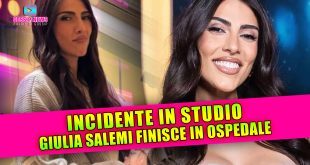 Incidente In Studio Per Giulia Salemi