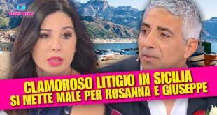 Uomini e Donne: Acceso litigio tra Giuseppe e Rosanna