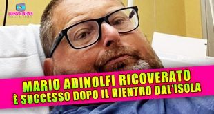 Mario Adinolfi ricoverato in ospedale dopo l’Isola dei Famosi