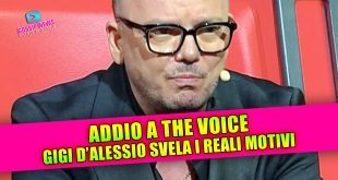 ADDIO A THE VOICE: Gigi D'Alessio rompe il silenzio e svela il vero motivo!