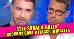 Fabrizio Corona contro Raoul Bova: il duro attacco in diretta