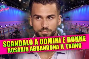 Uomini e Donne, caos in studio: Rosario Guglielmi lascia il trono dopo lo scandalo
