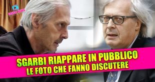 Vittorio Sgarbi riappare in pubblico dopo la depressione