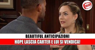 Beautiful anticipazioni USA: Hope abbandona Carter, lui non resta in silenzio