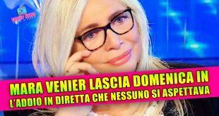 Mara Venier lascia Domenica In