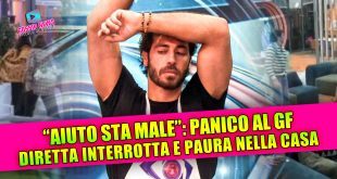 Grande Fratello, panico in diretta: malore per il gieffino, interrotta la trasmissione