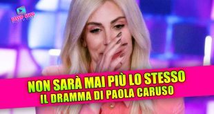 Paola Caruso in lacrime