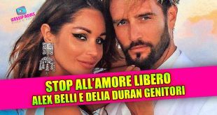 Alex Belli e Delia Duran genitori: Stop all'amore libero!