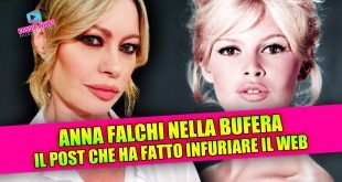 Anna Falchi nella bufera