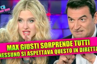 Max Giusti sorprende tutti