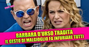 Barbara D’Urso tradita? Il gesto di Malgioglio fa infuriare tutti