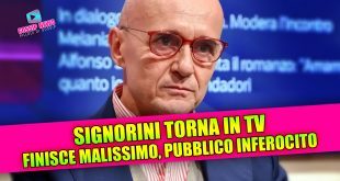 Signorini torna in TV ma finisce malissimo