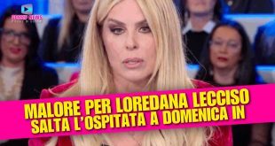 Malore improvviso per Loredana Lecciso: salta l’ospitata a Domenica In