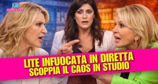 Lite infuocata in diretta TV