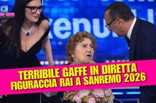 Sanremo 2026: Clamorosa gaffe della Rai