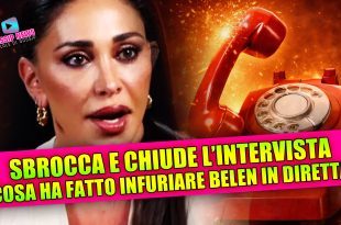 Belén Rodriguez sbrocca e chiude l’intervista