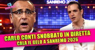 Sanremo 2026, Carlo Conti snobbato in diretta