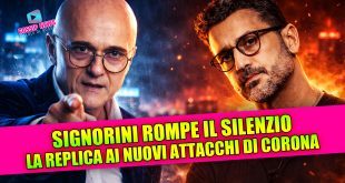Signorini rompe il silenzio: la replica ai nuovi attacchi di Corona