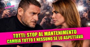 Totti chiede il taglio del mantenimento