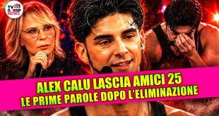 Alex Calu lascia Amici 25