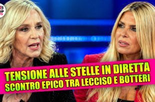 Loredana Lecciso sbotta in diretta contro Giovanna Botteri