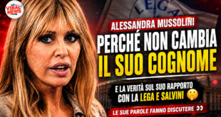 Alessandra Mussolini rompe il silenzio sul cognome di famiglia