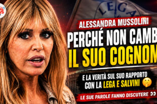 Alessandra Mussolini rompe il silenzio sul cognome di famiglia