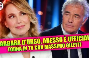 Barbara D'Urso torna in tv con Massimo Giletti