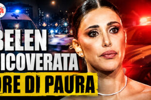 Belen Rodriguez ricoverata in ospedale