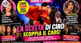 Uomini e Donne, Ciro sceglie Elisa e Martina esplode fuori dagli studi
