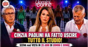 Uomini e Donne, tutto il parterre esce dallo studio per protesta contro Cinzia Paolini