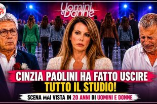 Uomini e Donne, tutto il parterre esce dallo studio per protesta contro Cinzia Paolini