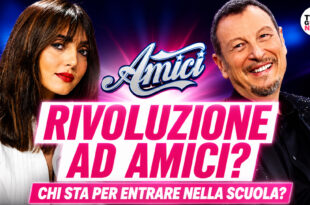Ambra Angiolini e Amadeus verso Amici