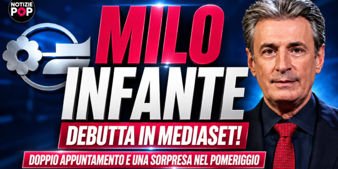 Milo Infante pronto al debutto su Mediaset: