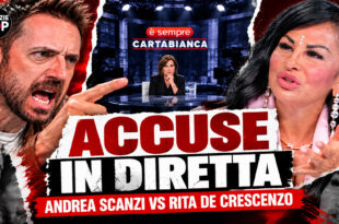 Andrea Scanzi contro Rita De Crescenzo a È sempre Cartabianca