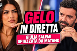 Giulia Salemi, la domanda di Alberto Matano sulle nozze con Pierpaolo Pretelli crea imbarazzo