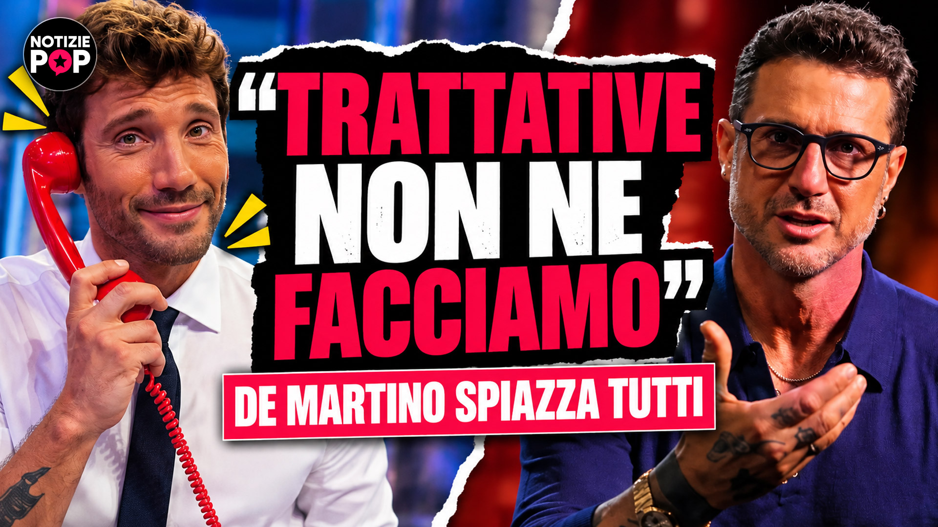 Stefano De Martino cita Fabrizio Corona ad Affari Tuoi: la battuta sulle trattative e il caso Belén Rodriguez