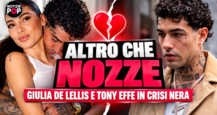 Tony Effe e Giulia De Lellis in crisi nera